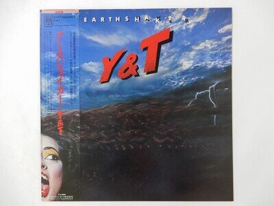 Y & T Earthshaker A&M Records AMP-28046 Japan VINYL LP OBI