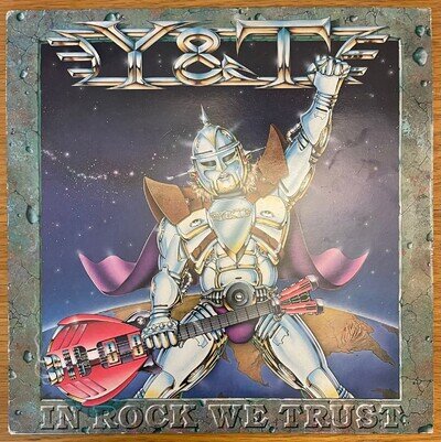Y & T - IN ROCK WE TRUST 1st UK 1984 Press Hard Rock LP VG+