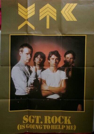 XTC SGT ROCK IS GOING TO HELP ME VIRGIN VS 384 ANDY PARTRIDGE NEW WAVE POSTER
