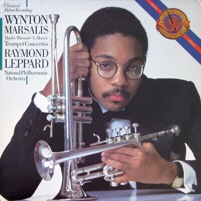 WYNTON MARSALIS vinyl record Haydn/Hummel/L.Mozart Trumpet Concertos CBS nm/ex