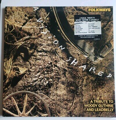 Folkways A Tribute To Woody Guthrie And Leadbelly LP Album Record, Vinyl Is NM