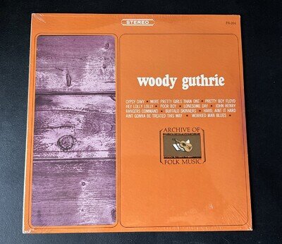 Woody Guthrie • Archive of Folk Music • FS-204 vinyl record LP Sealed 1973