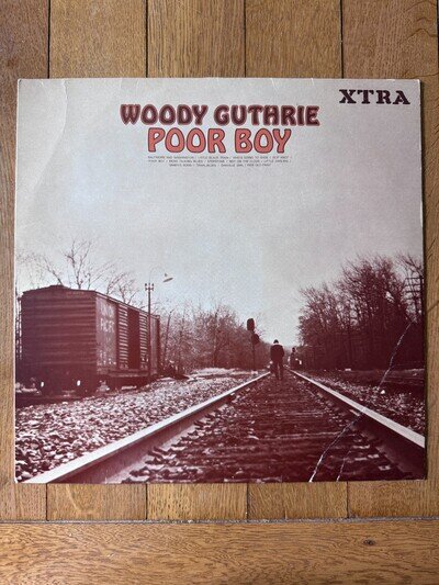 Woody Guthrie Poor Boy LP XTRA TRS 113 Folk Vinyl Record UK Pressing