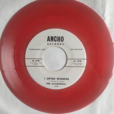 The Academics – Girl That I Love / I Often Wonder 7", 45 RPM, Promo Reissue