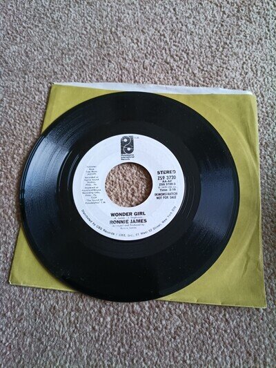 Ronnie James - Wonder Girl (7", Promo)