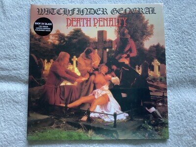 WITCHFINDER GENERAL - Death Penalty LP. Colour Vinyl MINT Heavy Metal Hard Rock