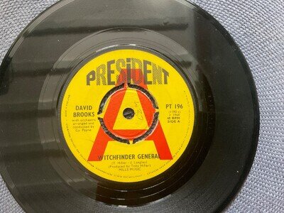 DAVID BROOKS "WITCHFINDER GENERAL" UK 1968 PROMO HAMMER HORROR SOUNDTRACK MINT-