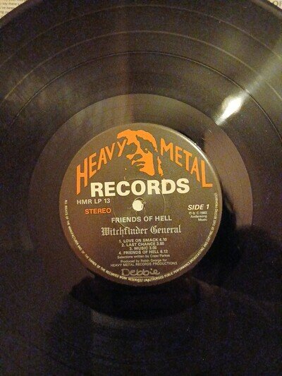 Friends of Hell by Witchfinder General Vinyl LP 13
