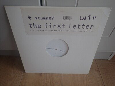 Wir, The First Letter, 1991 UK Vinyl Release, Mute Records, Wire, VG+
