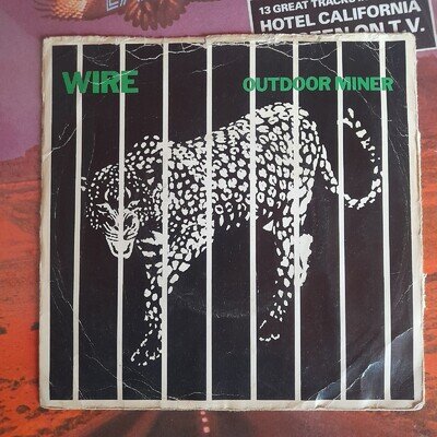 Wire 7" Outdoor Miner c/w Practice Makes Perfect 1979 UK 45 HARVEST WHITE VINYL