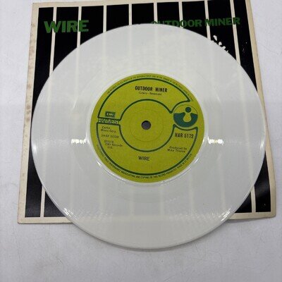 Wire – Outdoor Miner c/w Practice Makes Perfect 1979 UK 45 HARVEST WHITE VINYL