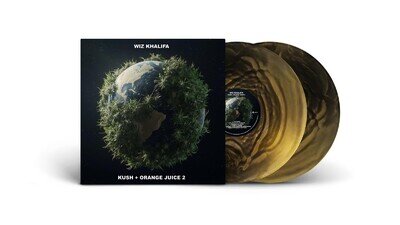 Wiz Khalifa - Kush + Orange Juice 2 2x Black & Gold Vinyl LP (New)