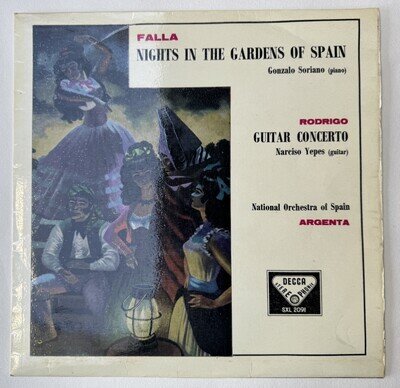 SXL 2091 Falla Nights In Gardens of Spain Decca ED2 WB tube cut w/inner VG+/VG+