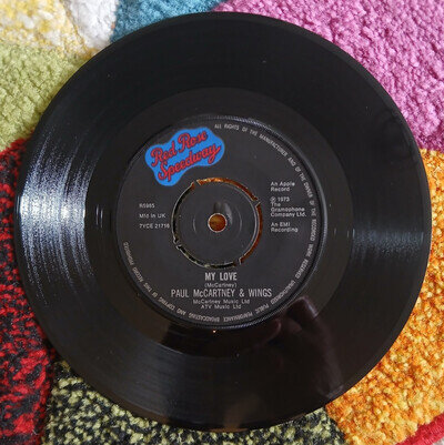 Paul McCartney & Wings: My Love 45rpm Apple Records R5985