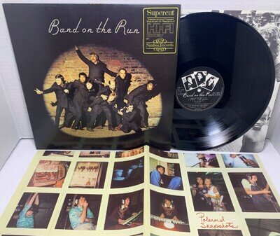 LP Wings Band On The Run VERY RARE NIMBUS RECORDS PAS 10007 Complete Vinyl EX-