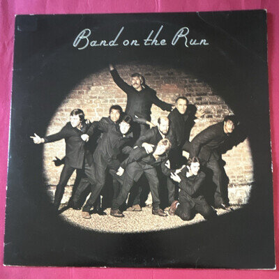 Wings – Band on the Run 12" Black Vinyl LP Stereo EMI 1973 PAS 10007 inc poster