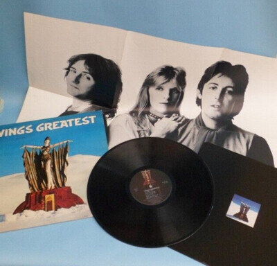 WINGS 12" LP Poster Album WINGS GREATEST Hits PCTC256 1978 Rock Pop VG+/EX LP