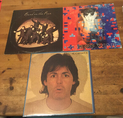 3 Wings & Paul McCartney LPs. VG+/VG+/VG+. Offers?