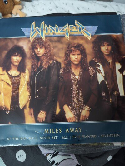 Winger- Miles Away 12 Vinyl Single In Excellent Condition Fully Play Tested