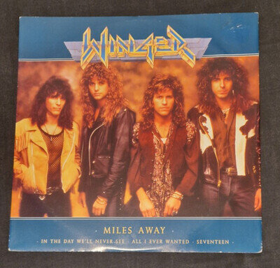 Winger Miles Away 12" Vinyl Single 1990 Atlantic - VG