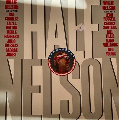 Willie Nelson Half Nelson LP Album Vinyl Record 1985 CBS 26596 CBS EX/VG+