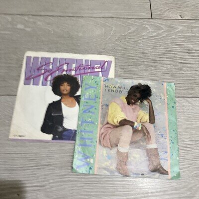 Whitney Houston- How Will I Know+ So Emotional 2x7” Singles Arista Label VGC+