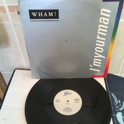 Wham -I'm Your Man -12 Inch Single Vgc+ Vinyl 1985 CBS Records