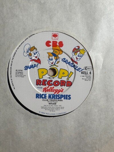 Wham! / Herbie Hancock - Club Tropicana / Rockit - 1984 UK pop 7" vinyl record