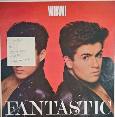 Wham! Fantastic Vinyl Record VG+/VG+ IVL 25328 1984