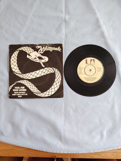 WHITESNAKE "FOOL FOR YOUR LOVING" 1980 7" VINYL SINGLE IN A PICTURE SLEEVE