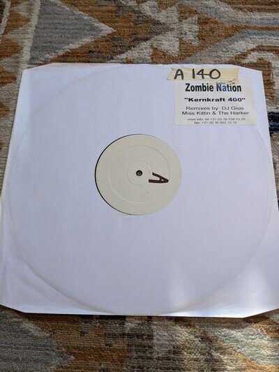 Zombie Nation - Kernkraft 400 12" Vinyl Techno Trance Classic, White Label