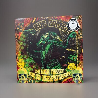 ROB ZOMBIE LUNAR INJECTION KOOL AID NEON YELLOW w/ GREEN SPLATTER (Ltd 300) Mint