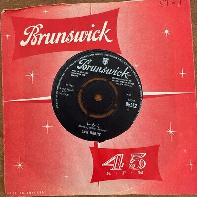 LEN BARRY - 1 - 2 - 3 - 1965 BRUNSWICK