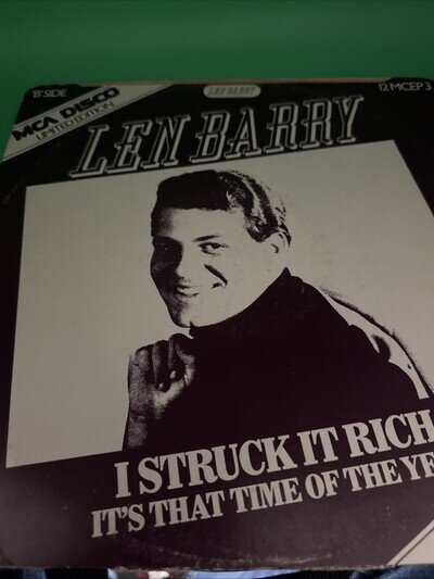 Len Barry 1-2-3 MCA DISCO LIMITED EDITION VINYL LP