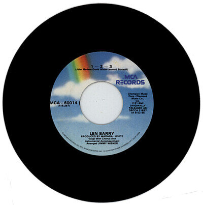 LEN BARRY "1 - 2 - 3 c/w BULLSEYE" 1966 CLUB CLASSICS