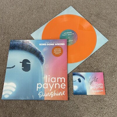 Liam Payne – Sunshine Vinyl Record NEW / SIGNED Card ORANGE 2021 One Direction