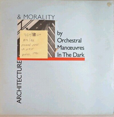 OMD Architecture & Morality Vinyl Record VG+/G+ DID12 1981
