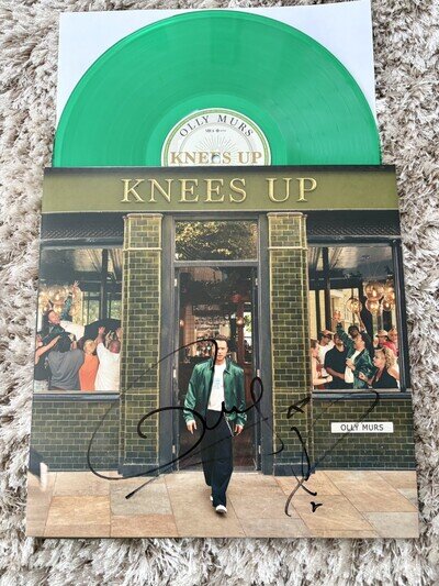 Olly Murs Knees Up Vinyl LP Transparent Green SIGNED ON FRONT COVER