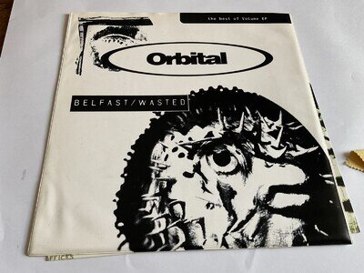 Orbital- Belfast/Wasted. 12" vinyl. best of volume ep. Ex/nm/nm/nm.electronic