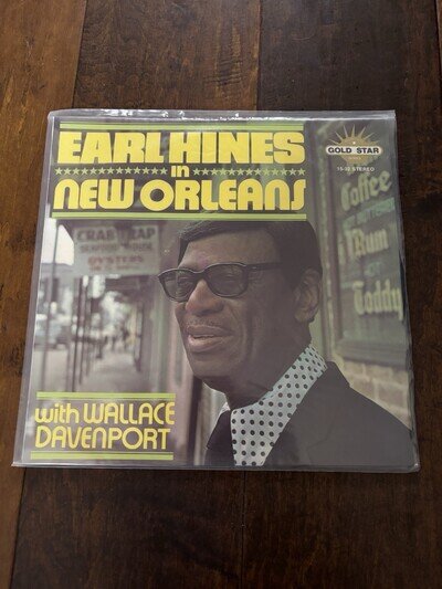 Earl Hines in New Orleans 12” Vinyl Jazz Blues Gold Star 1975 VG+/VG