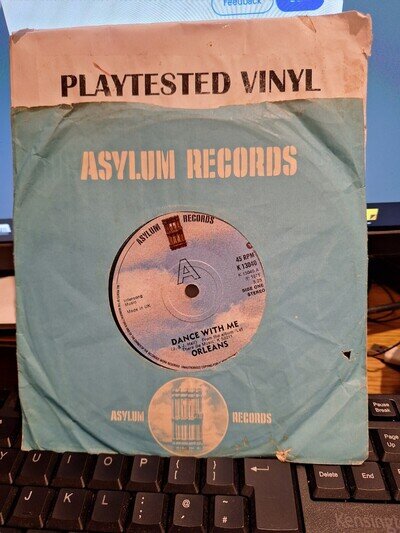 ORLEANS DANCE WITH ME / LET THERE BE MUSIC VG ASYLUM COUNTRY ROCK VINYL 45