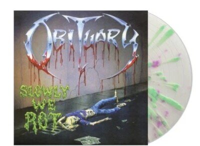 Obituary Slowly We Rot Splatter Vinyl LP Ltd 300 Copies Death Metal NEW