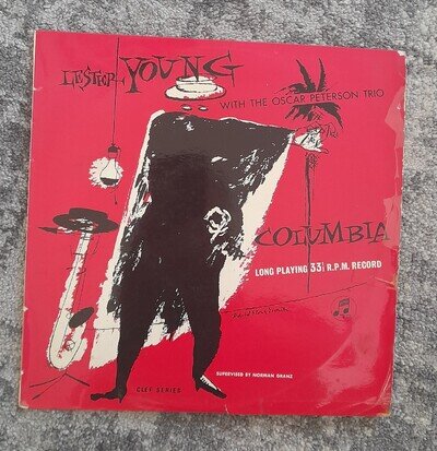 Lester Young With The Oscar Peterson Trio 10" Vinyl