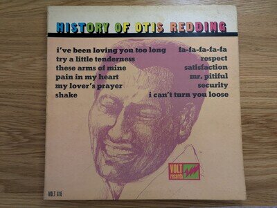 Otis Redding History of Otis Redding Vinyl LP 1969 12 Inch Vinyl Album. Record