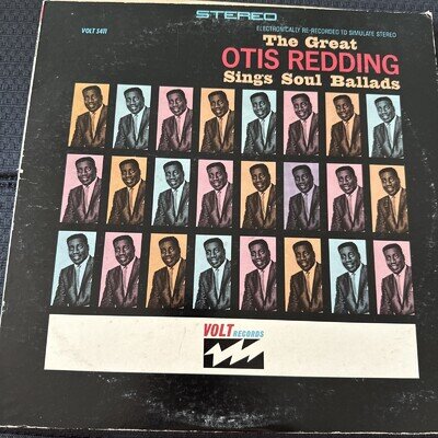 Otis Redding Sings Soul Ballads LP Volt S411 1965 Original Stereo VG Vinyl