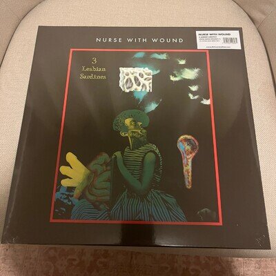 NURSE WITH WOUND - 3 LESBIAN SARDINES - NEON GREEN VINYL - DIRTER PROMOTIONS.