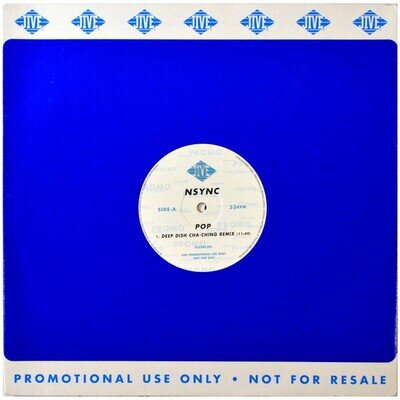Nsync - Pop (Remixes) - UK Promo 12" Vinyl - 2001 - Jive
