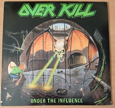 OVERKILL under the influence ORIGINAL USA LP FREE POSTAGE