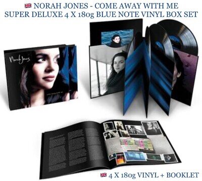 🇬🇧 NORAH JONES - COME AWAY WITH ME, SUPER DELUXE’ BOX SET 4 X 180g VINYL LIVE