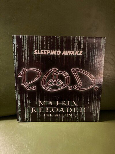 P.O.D. Sleeping Awake 7' Vinyl 45 Taken From Matrix Reloaded 2003 VG+ Rare!
